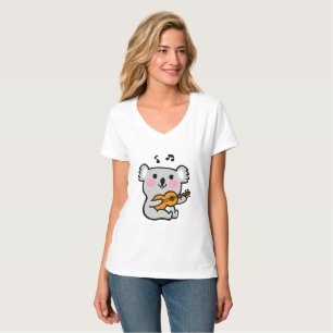 Camiseta Cute koala tocando guitarra