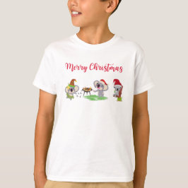 Camiseta Cute Koalas disfrutando de un Navidad caliente aus