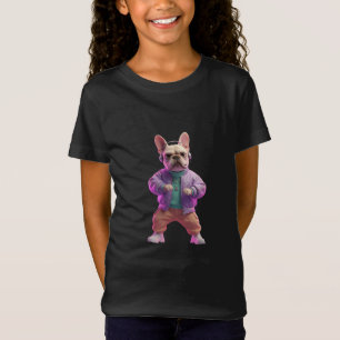 Camiseta Cute Kpop Bulldog Dancer Anime Graphic T-Shirt