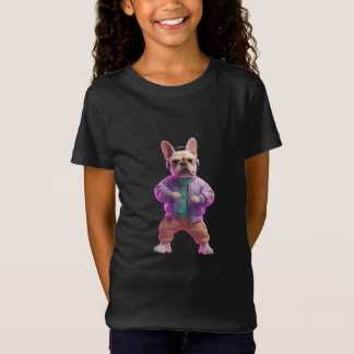 Camiseta Cute Kpop Bulldog Dancer Anime Graphic T-Shirt