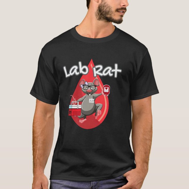 Camiseta Cute Lab Rat Blood Bank Medical Technologist Scien (Anverso)
