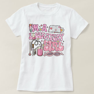 Camiseta Cute Lab Week Soy un Chica de laboratorio retro