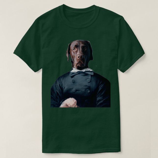 Camiseta Cute Labrador Retriever Distinguish Royal Dog Pets (Diseño del anverso)