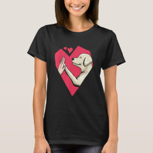 Camiseta Cute Labrador Retriever Love Heart Dog Mom Lab Mom