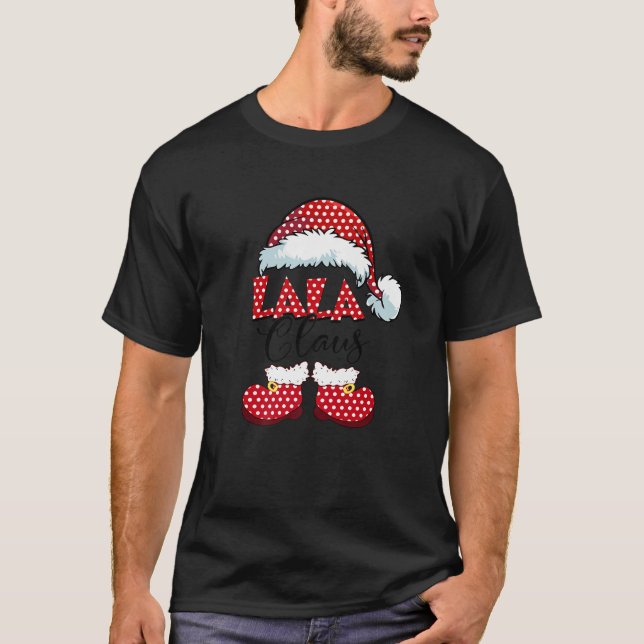 Camiseta Cute Lala Claus Nuevos Navidades Santa Claus Premi (Anverso)
