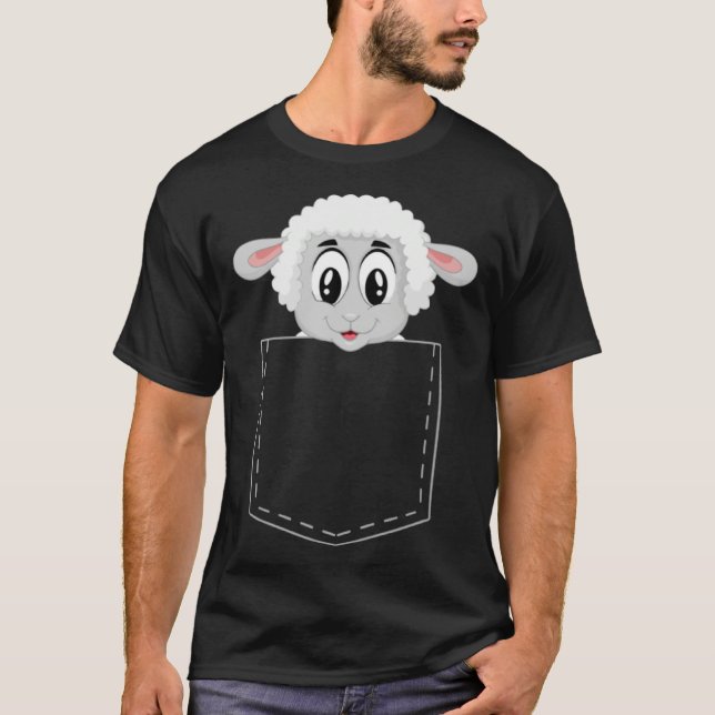 Camiseta Cute lamb  for children sheep  boys and girls (Anverso)