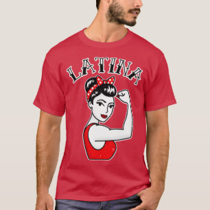 Camiseta Cute Latina Rosie the Riveter Tattoo