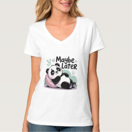 Camiseta Cute Lazy Panda – “Quizás Más Tarde” Panda Relajan