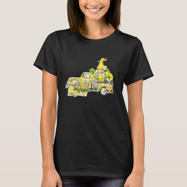 Camiseta Cute Lemon Gnomes Truck Funny Summer Fruit Lemonad (Anverso)