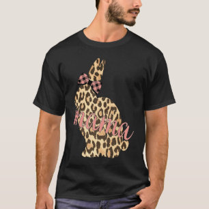 Camiseta Cute Leopard Print Bunny Mama Pattern Rabbi de Pas