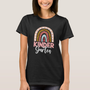 Camiseta Cute Leopard Rainbow Maestro de jardín de infancia
