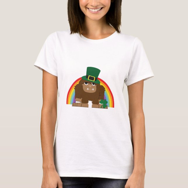 Camiseta Cute Leprechaun Bigfoot (Anverso)