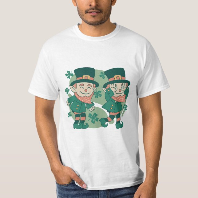 CAMISETA CUTE LEPRECHAUN GRIDDY DANCE ST PATRICKS DAY 2023 (Anverso)