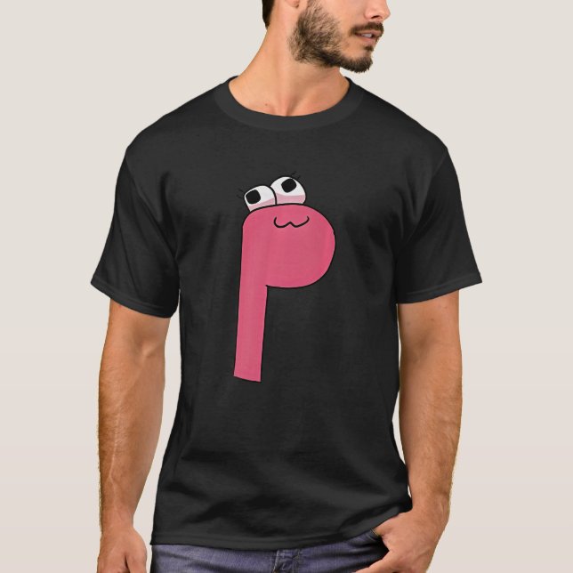 Camiseta Cute Letter P Alphabet Lore   (Anverso)