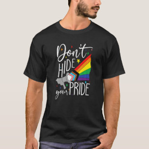 Camiseta Cute Lgbt no escondas tu orgullo de la familia Lgb