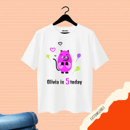 Camiseta Cute lilac cat