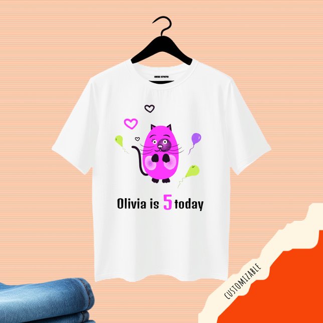 Camiseta Cute lilac cat (Subido por el creador)