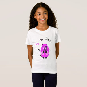 Camiseta Cute lilac cat