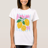 Cute Limón Costa Amalfi Italiana Verano Retro Cítr