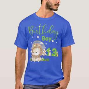 Camiseta Cute Lion 13th Birthday Boy
