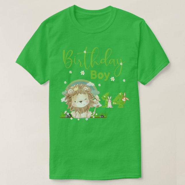 Camiseta Cute Lion 14th Birthday Boy (Diseño del anverso)