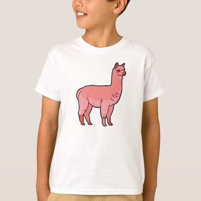 Camiseta Cute little alpaca (Anverso)