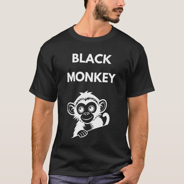 Camiseta Cute Little Black Monkey (Anverso)