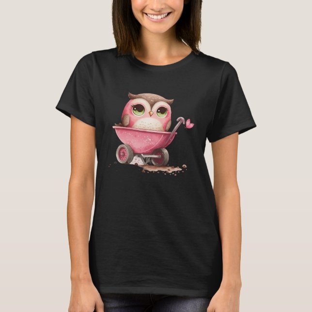 Camiseta Cute Little Ows Valetines Animal Love 6 (Anverso)