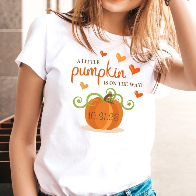 Camiseta Cute Little Pumpkin Baby Shower (Subido por el creador)