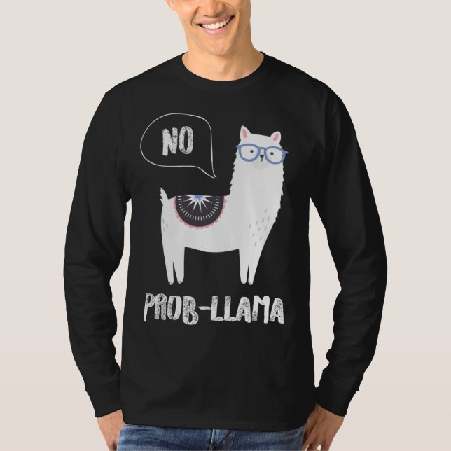 Camiseta Cute Llama Alpaca Prob Llama  Farm Animals (Anverso)