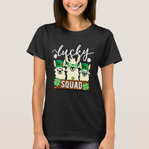 Camiseta Cute Llama Lucky Squad - Gracioso equipo de Alpaca
