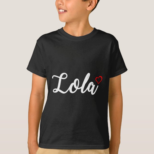 Camiseta Cute Lola Lover Gift For Women Grandma Christmas  (Anverso)