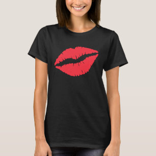 Camiseta Cute los labios de la cosecha Imprimir el tira de
