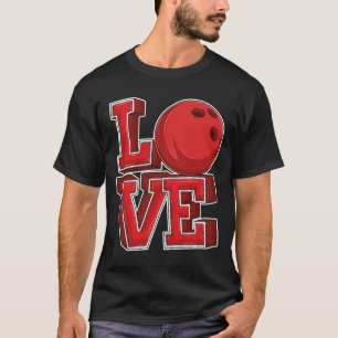 Camiseta Cute Love Bolos Jugadora Mujeres Chicas Bolos Cami