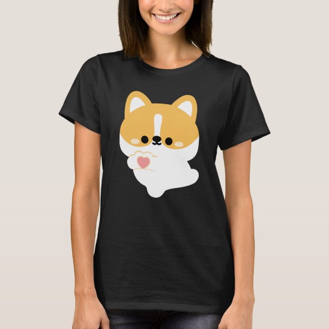 Camiseta Cute Love Corgi (Anverso)