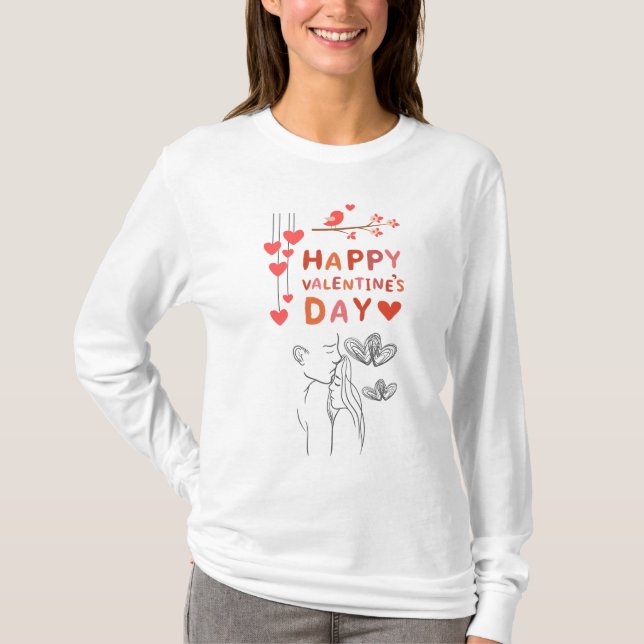 Camiseta Cute Love Couple  (Anverso)