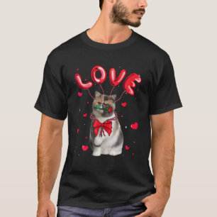 Camiseta Cute Love Exotic Cat Valentine Pet Cat Lover