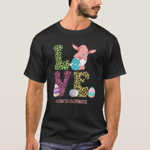 Camiseta Cute Love Gnome Leopard Oncología Enfermera Feliz 