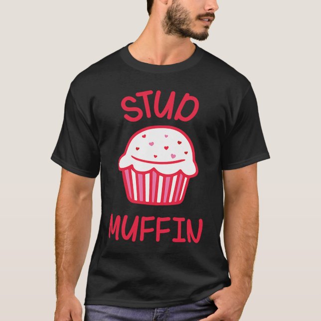 Camiseta Cute Love Heart Stud Muffin Valentine's Day (Anverso)