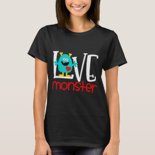 Camiseta Cute Love Monster San Valentín 