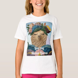 Camiseta Cute Love my Mama Llama tee for kids