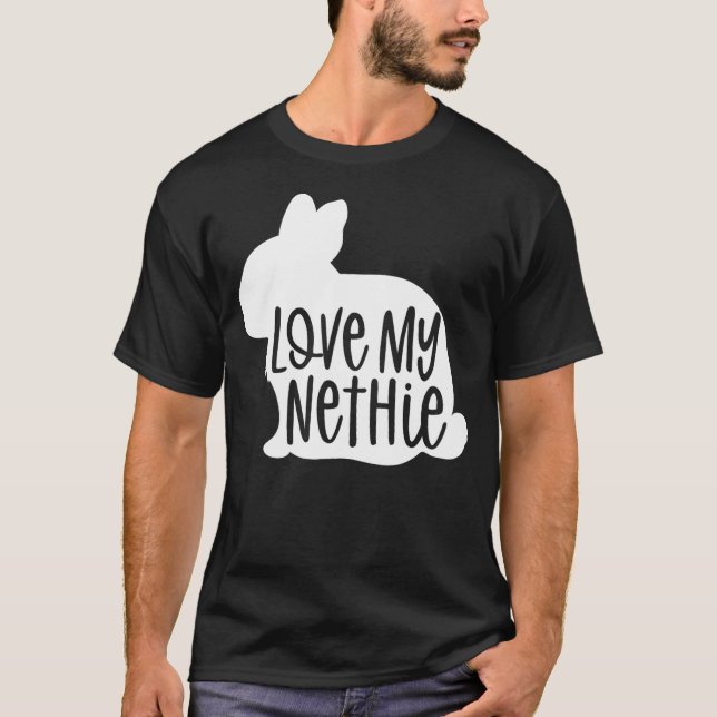 Camiseta Cute Love My Nethie Bunny Design - Netherland Dwar (Anverso)
