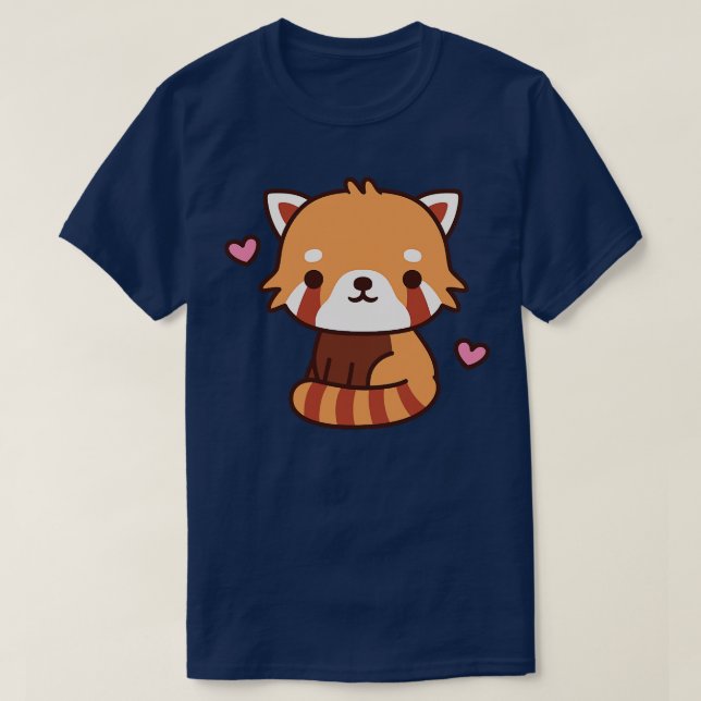 Camiseta Cute Love Red Panda (Diseño del anverso)