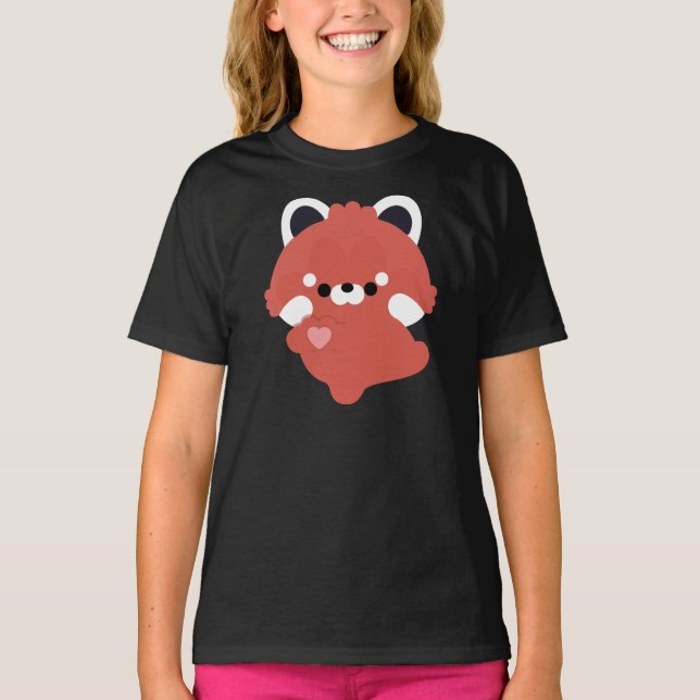 Camiseta Cute Love Red Panda (Anverso)