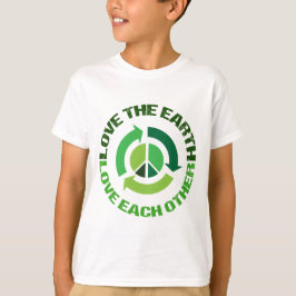 Camiseta Cute Love the Earth Environmental Activids Kids