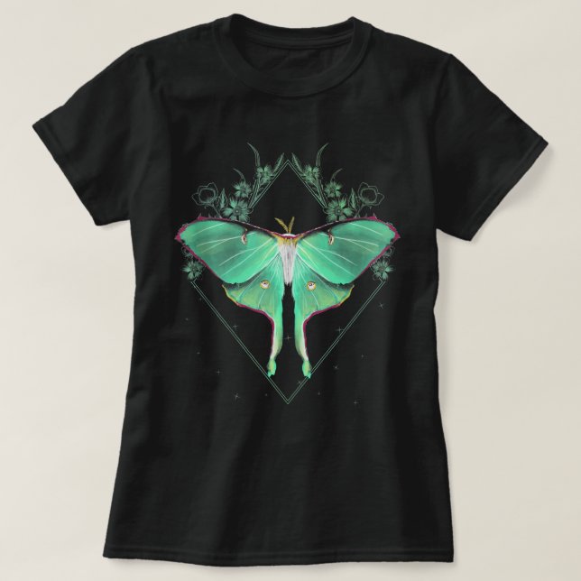 Camiseta Cute Luna Moth Hermosa Mariposa Insectos Lover Ta (Diseño del anverso)