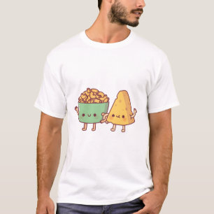 Camiseta Cute Macaroni Y El Mejor Amigo Del Queso