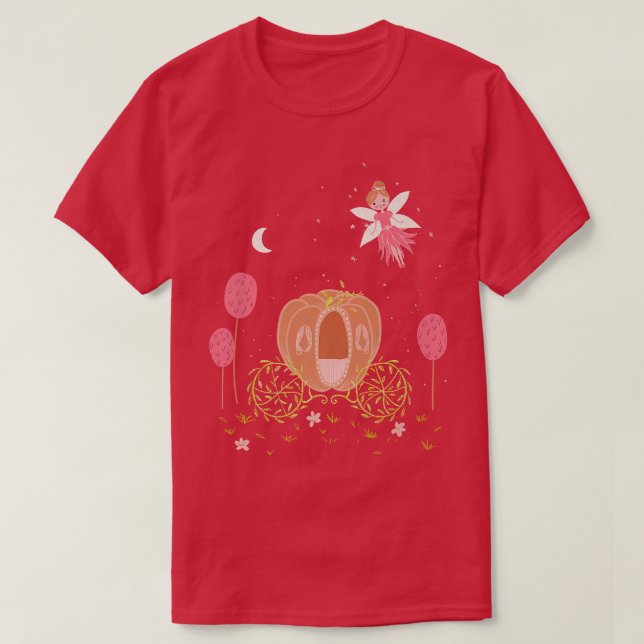 Camiseta Cute Magic Fairy Wish Stick Entrenador de calabaza (Diseño del anverso)
