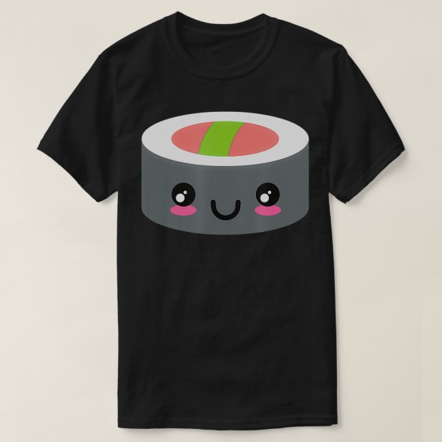 Camiseta Cute Maki Sushi Kawaii Japanese  (Diseño del anverso)