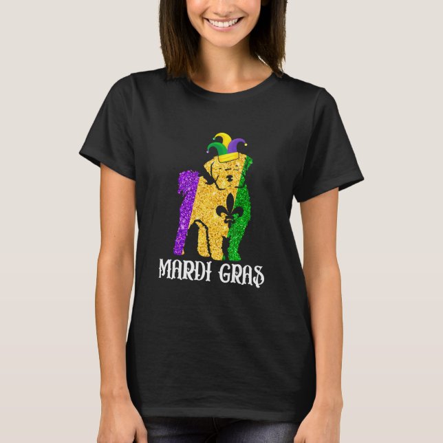 Camiseta Cute Maltese Dog Lover Mardi Gras Party Jester Mas (Anverso)